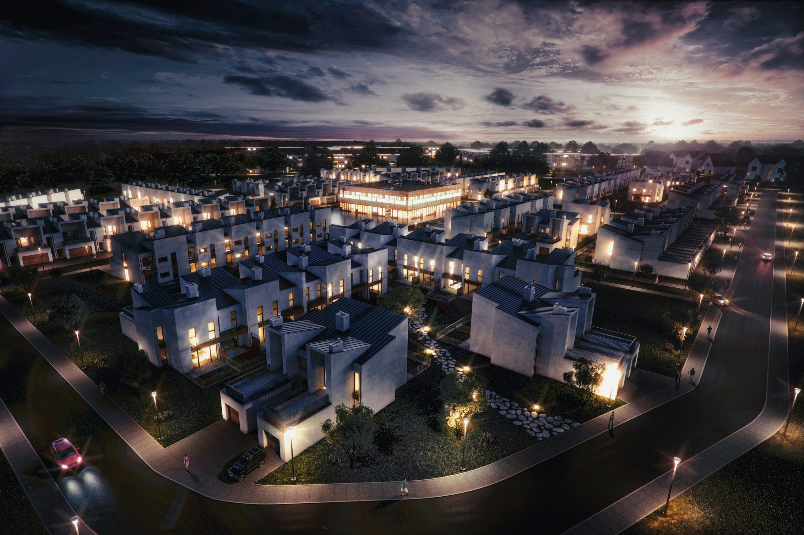 Exterior Architectural Visualisation - Chilli City Aerial View