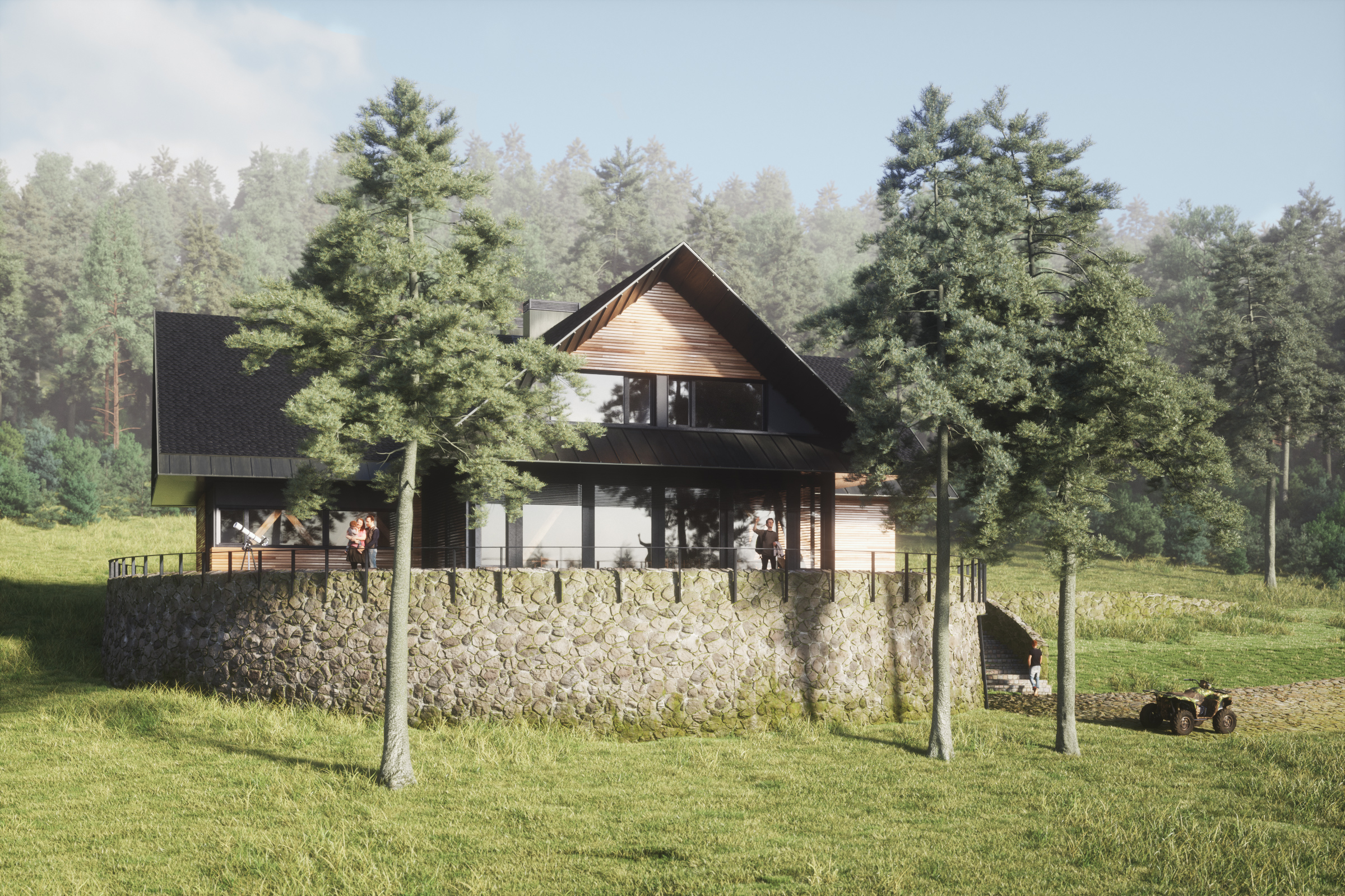 3d Visualisation of Eco House in Swieradow