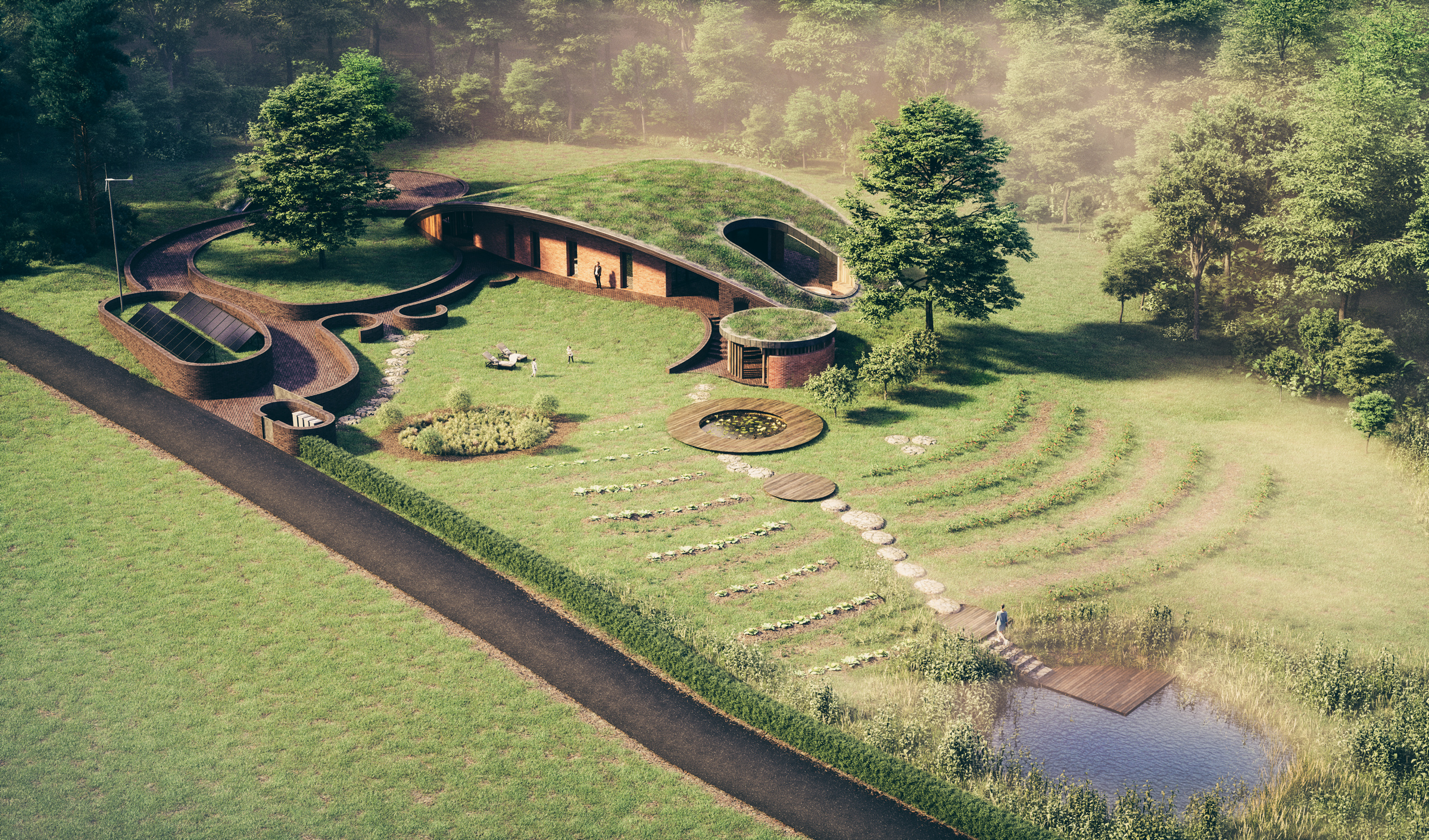 Architerra III - Eco Passive House - 3d Visualisation